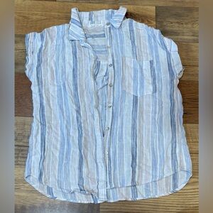 Linen Button Down Top